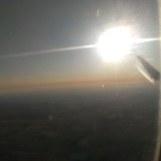 Fotos vom Himmel auf dem Flug von München nach Dresden