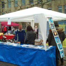 Infostand über Geo-Engineering am 1. Mai 2016 in Düsseldorf