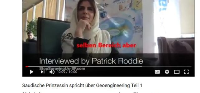 Saudische Prinzessin spricht über Geoengineering, Interview jetzt mit deutschen Untertiteln